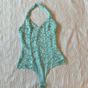 Bebe XS Mint Green Bodysuit size XS extra small
